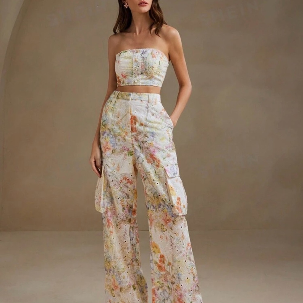 Floral Straight Leg Jumpsuit